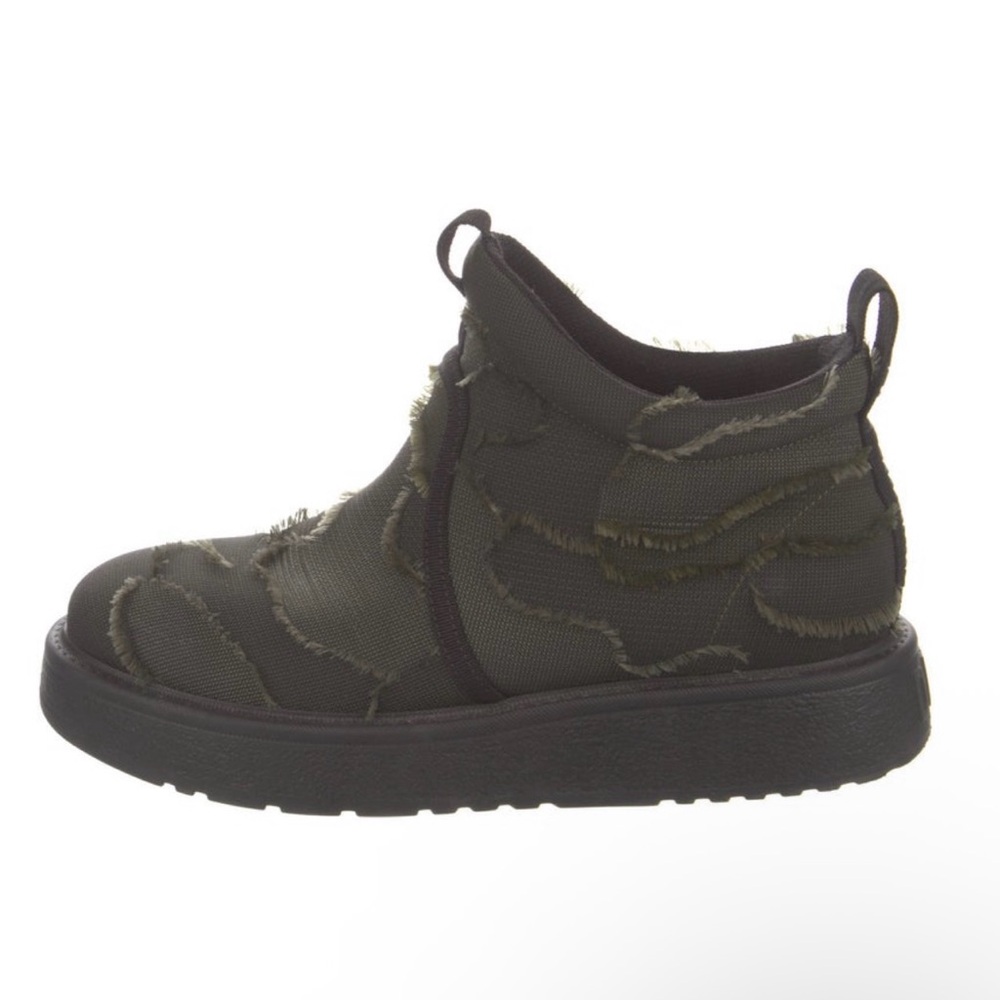 Christian Dior Black and Olive Slip On Boot